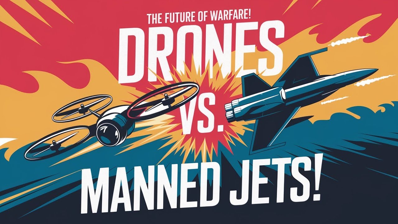 The Future of Aerial Warfare: Drones vs. Manned Jets - YouTube