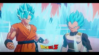 Super Sayian Blue Goku And Vegita Vs Golden Freeza