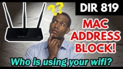 how to block Mac address in d-link router