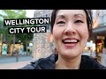 NEW ZEALAND TRAVEL VLOG Day 7 | WELLINGTON City Walking Tour | Night Market | Cuba Street