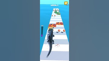 Dino Run 3d Level 3 Gameplay Walkthrough for Android and iOS #dinogamer #dinosaur #shorts