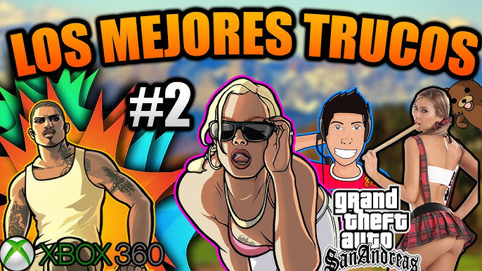 Trucos de GTA San Andreas HD en Xbox 360, Vida Infinita, Armas, Jetpack &  Dinero