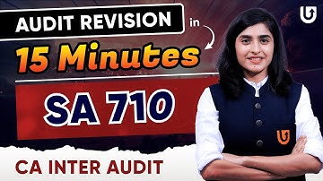 SA 710 Revision | CA Inter Audit | CA Inter Audit Jan 2025 | CA Deepika Rathi #cainter