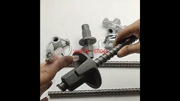 Tie nut/wing nut with tie rod #scaffolding #concrete #construction