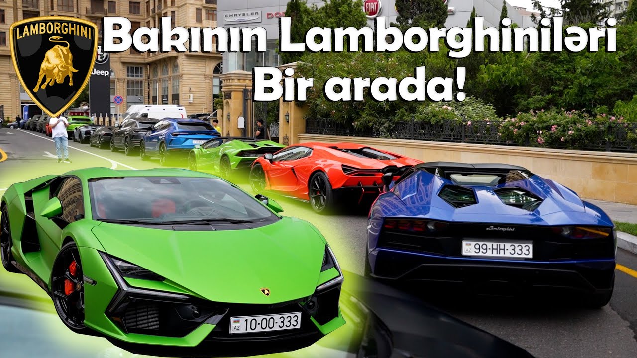 Bakıdan Başlayan Lamborghini yürüşü | Bull Run | 20+ Lamborghini