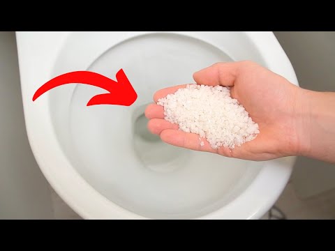 He poured a handful of salt down the toilet! It's really powerful - YouTube