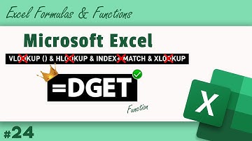 24.Powerful DGET function in Excel with Single/Multiple Criteria