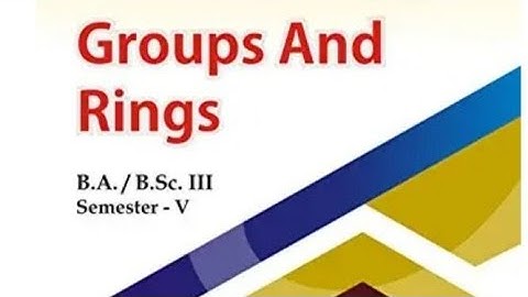groups and Rings Chapter 8 solution #bsc #ba 5th semester maths