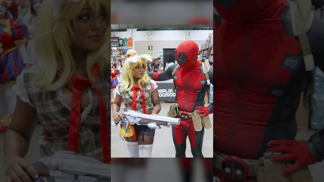 Don't touch Doomguy's wife 🥹 #deadpool #animalcrossing #cosplay