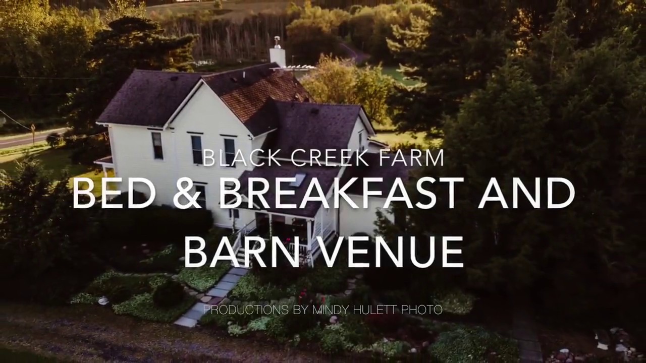 Black Creek Farm Bed & Breakfast and Barn Venue (Aerial View) YouTube