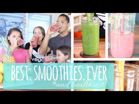 my-5-favorite-smoothies-🥑🍍🍌-||-healthy-vegan-recipes!-(kid-approved)