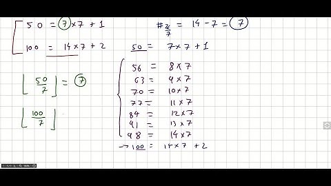 How many positive integers between 50 and 100 a) are divisible by 7? Which integers are these? b) a…