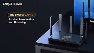 RG EW3000 GX PRO  Black Warrior  Wi Fi 6 Dual Band Gaming Router 1080p