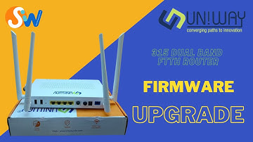 UNIWAY ONT FTTH Dual Band WiFi Router firmware upgrade