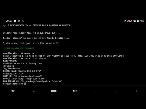 Run Ubuntu 14.04 Trusty Tahr X86 on ExaGear for Termux Android