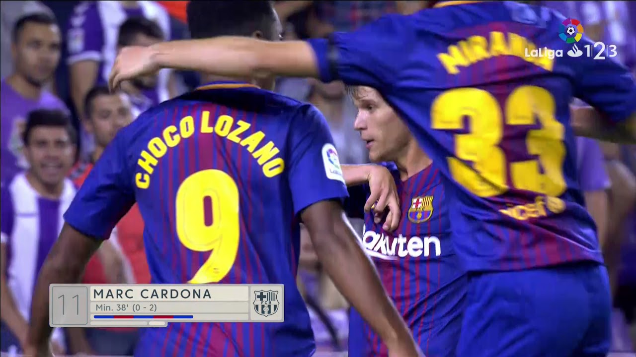 Resumen de Real Valladolid vs FC Barcelona B (1-2) - YouTube