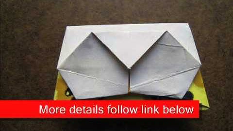 Paper Folding Origami Trapezoid Tray