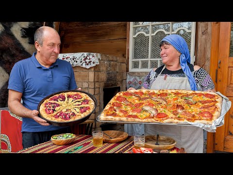 Homemade Pizza and Berry Pie from Ukrainian Village