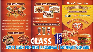 How to Design Food Menu in CorelDRAW | Restaurant Menu Design Tutorial (Step by Step)