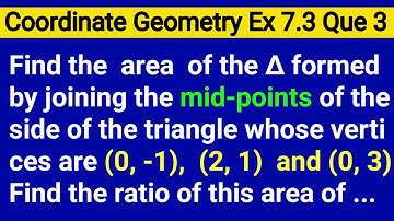 Find The Area Of The Triangle Formed By Joining The Midpoints Of The Sides Of The Triangle