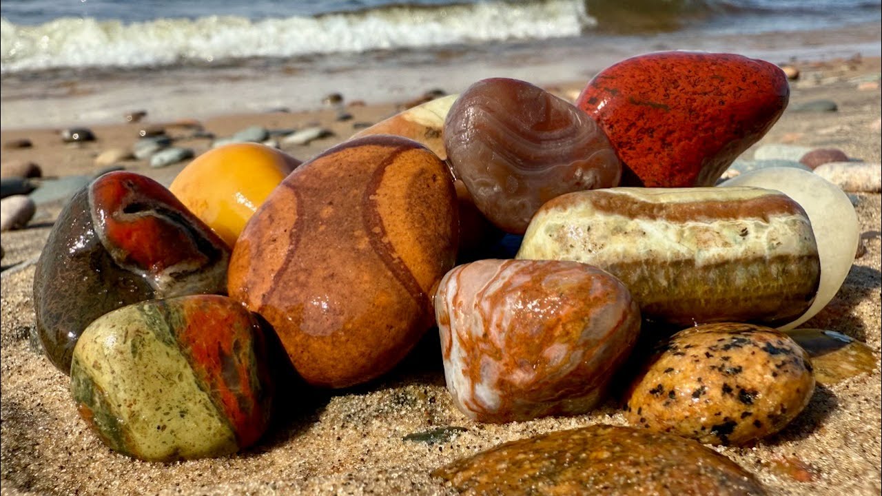 Lots of Colorful Rocks Found at Vermillion Point