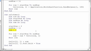 Sub Procedures Part 1