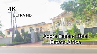 4K Accra Tesano- Estate Africa Accra Ghana Serene Area (WATCH UHD 4K) PT1