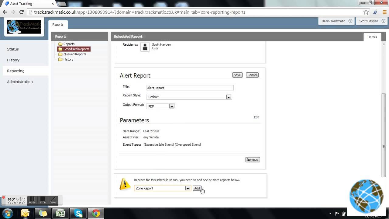 Trackmatic vehicle tracking report tutorial YouTube