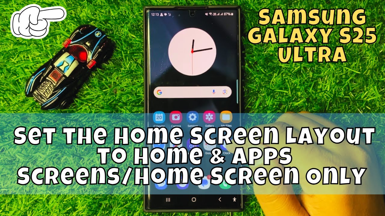 How to Set the Home Screen Layout to Home & Apps Screens/Home Screen ...