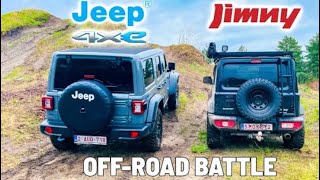 Jimny vs jeep rubicon 🔥off ~road Battle || best off road car 🔥🥰|| sunnyrider22||