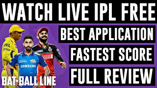 Watch IPL Free Best Application With Fastest Score || Bat Ball Line Application || screenshot 1