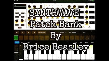 BB SYNTHWAVE Preset Bank by Brice Beasley for ZEEON Synth - iPad Demo