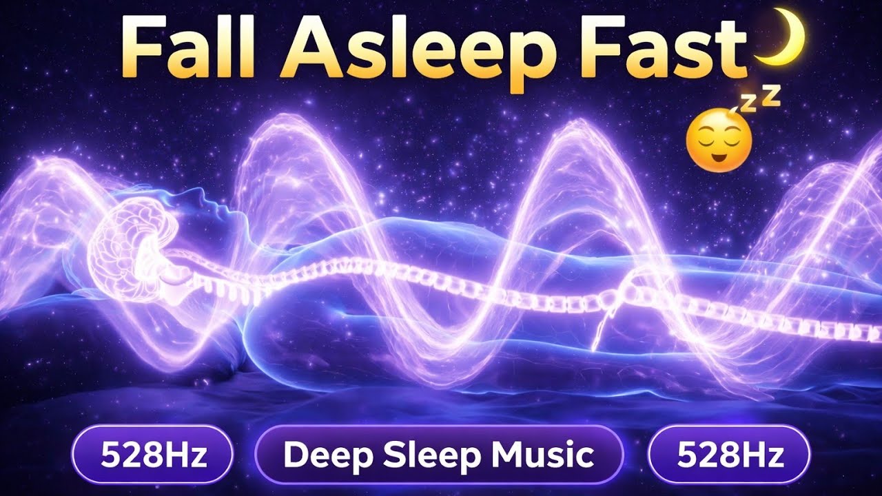 “Fall Asleep Fast 😴 Deep Sleep Music | 528Hz”