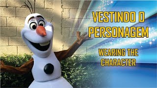 Olaf fantasia - Vestindo o personagem