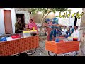 Punjabi life  traditional woman work in village work  woman cooking in home  traditional life