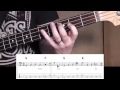 Walking blues bassline with chromatic approaches 1