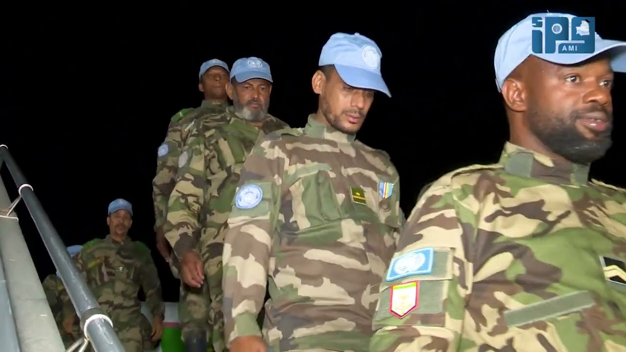 الفوج الأخير من الكتيبة الموريتانية الثامنة لحفظ السلام بجمهورية وسط إفريقيا يعود إلى أرض الوطن