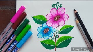 Flower Drawing Tutorial Step by Step