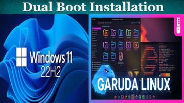 Windows 11 (22H2) & Garuda Linux Dual Boot Installation 🌐 Check Description Box