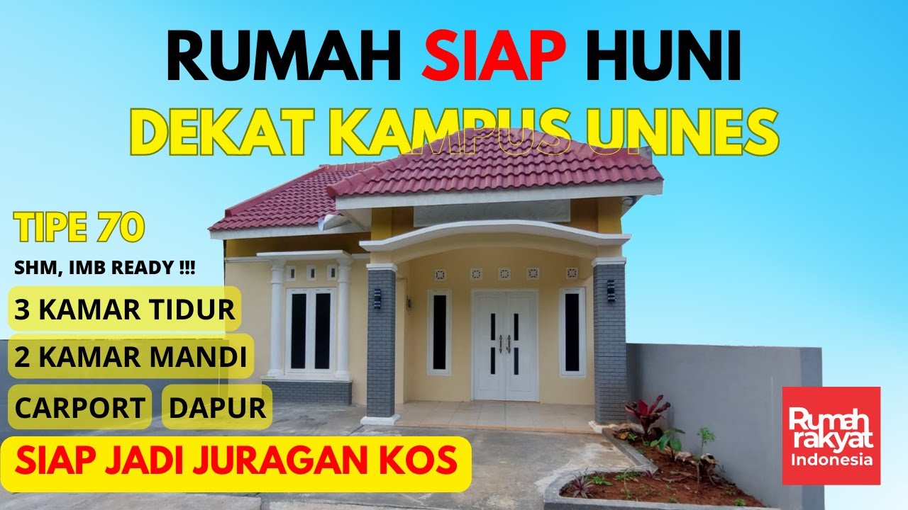 (SOLD) RUMAH GUNUNGPATI SIAP HUNI SANGAT DEKAT KE KAMPUS UNNES SEMARANG , SIAP JADI USAHA KOS-KOSAN