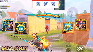 Random Challenge Me For M24 Room 🔥 | 2 V 2 Room Match With Toxic Random M24 Only | SAURABH YT 2.0