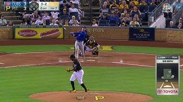 CHC@PIT: Rizzo slugs a solo homer to right-center