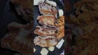 삽겹살 굽기 asmr grilling pork belly meat