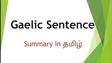 #gaelic #sentence in #language and #linguistics #tamil #summary in #english #MA #pg #net #set #msu