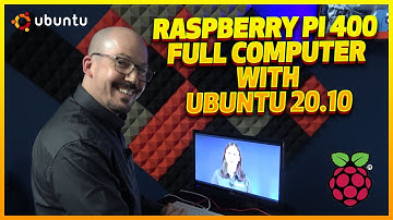 Raspberry Pi 400 with Ubuntu 20.10 Desktop Official!