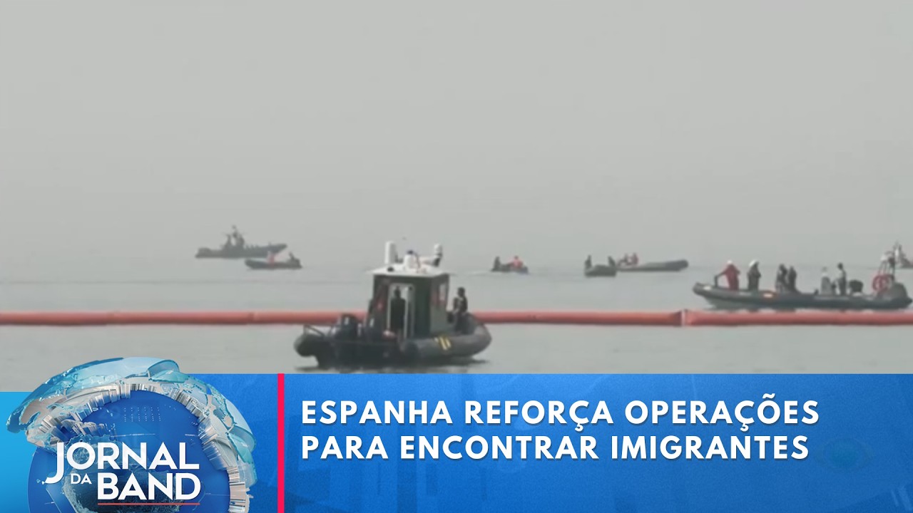Governo da Espanha reforça operações para localizar imigrantes | Jornal da Band