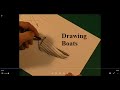 Drawing boats - at tegne både.