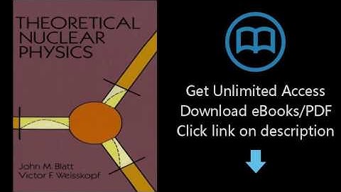 Download Theoretical Nuclear Physics (Dover Books on Physics) [P.D.F]