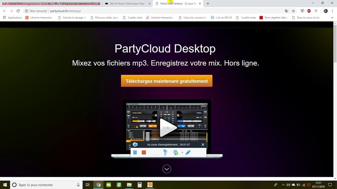 Presentation de PartyCloud DJ Mix YouTube