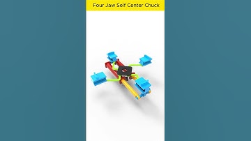 Four Jaw Self Center Chuck  #machine #solidworks #mechanical #manufacturing  #mechanicalengineering